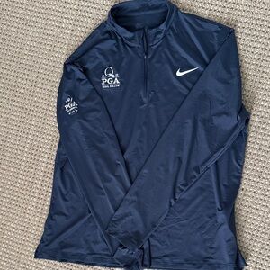 Nike Dark Blue (w/stripes) PGA Quail Hollow 2025 Quarter-Zip Pullover